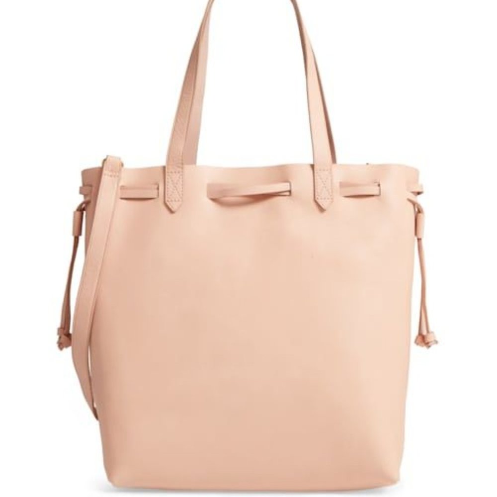 Madewell Medium Drawstring Transport Leather Tote, Like New - Picture 2 of 12